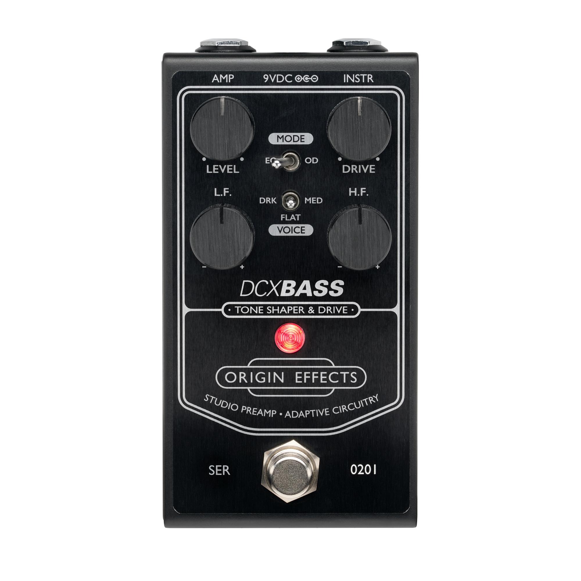 Origin Effects DCX BASS Studio Preamp Pedal - Black Edition
